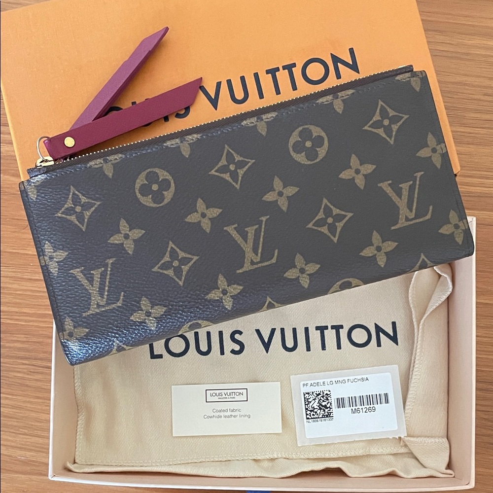 Authentic Louis Vuitton Adele Long Monogram Walle… - image 8